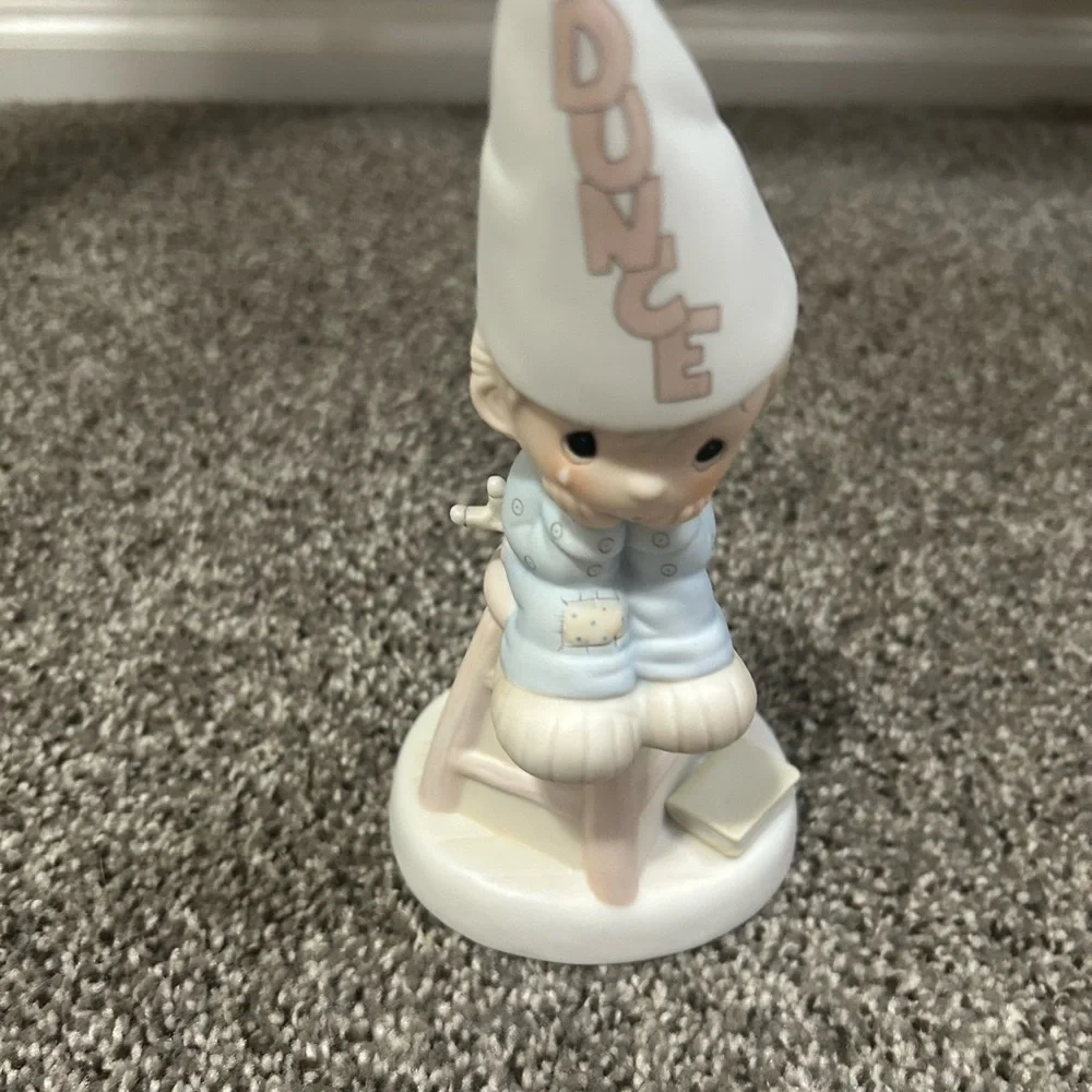 Adorable Dunce Cap Blue and White